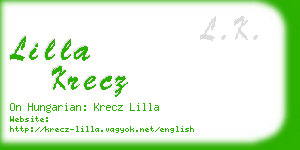 lilla krecz business card